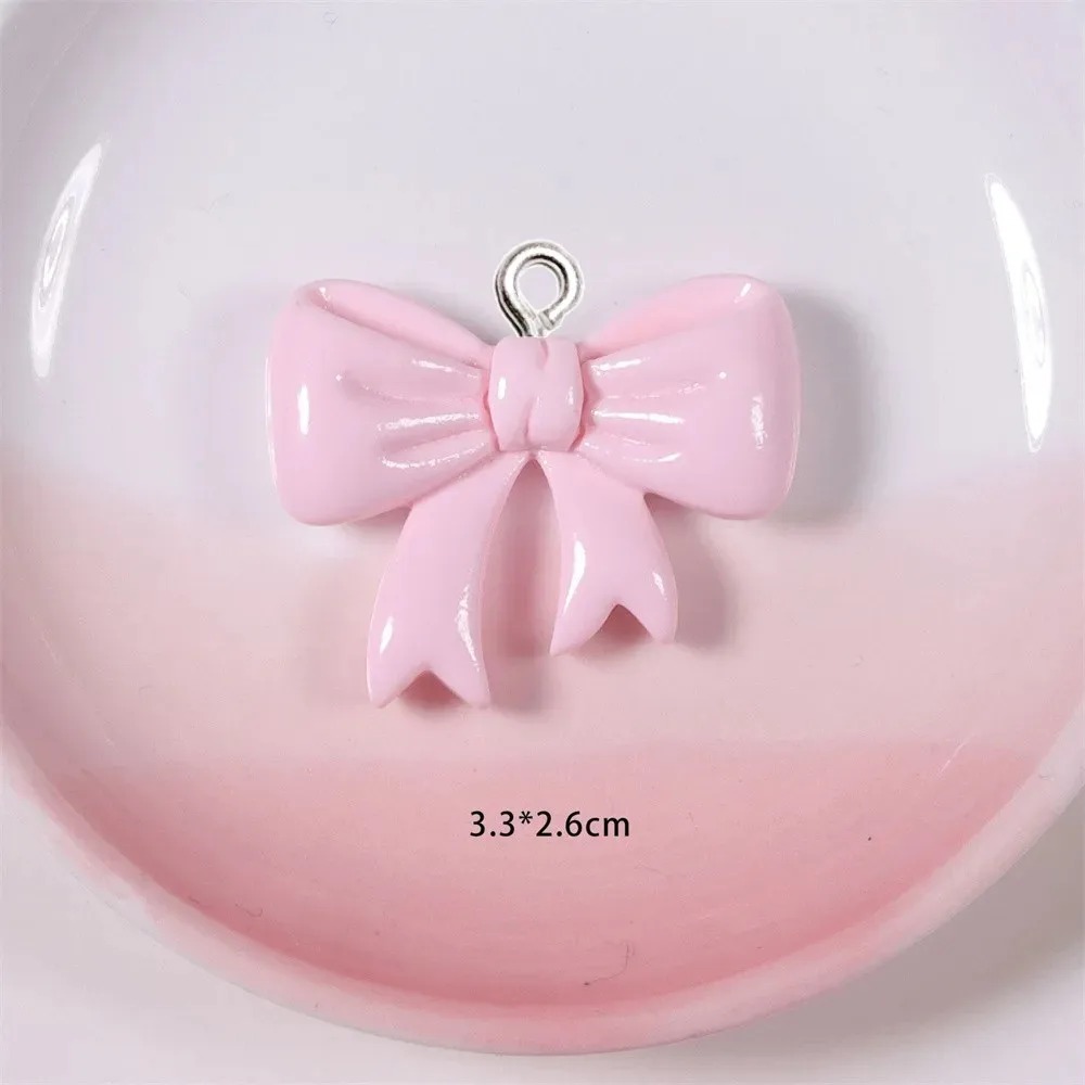 Resin Crafts Diy - 10 штук разноцветных смоляных подвесок-бантиков ручной