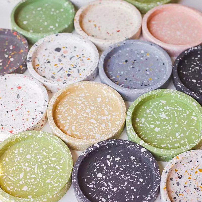 Coaster Mold Round - Круглый поднос, цементные формы, силиконовые формы