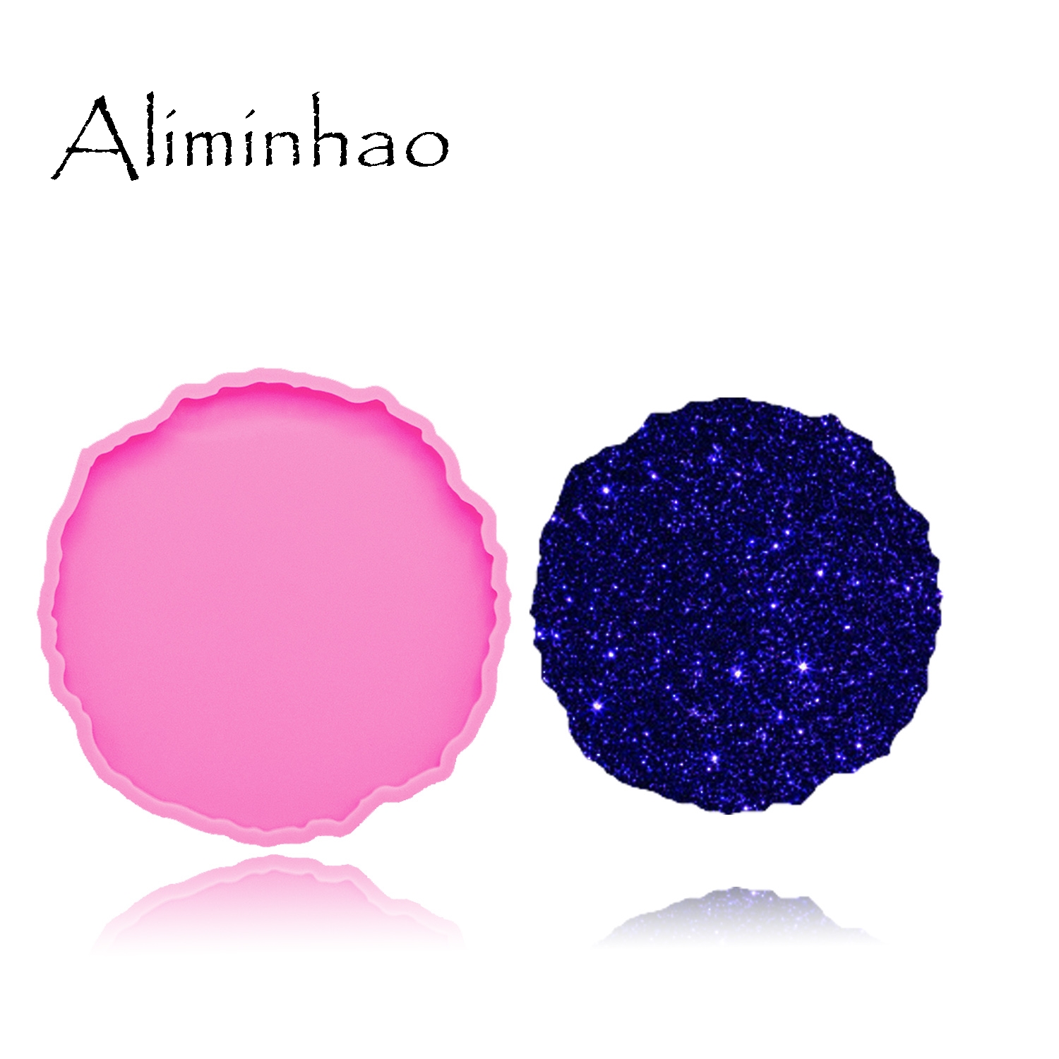 Geode Mold Silicone - DY0278 блестящие высококачественные круглые силиконовые формы