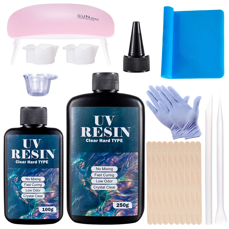 Epoxy Uv Resin Kit - Набор твердого УФ-клея из смолы, быстроотверждаемый