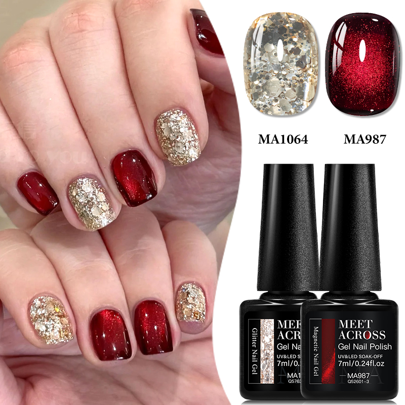 Resin Glitter Pack - Набор из 2 магнитных гель-лаков и