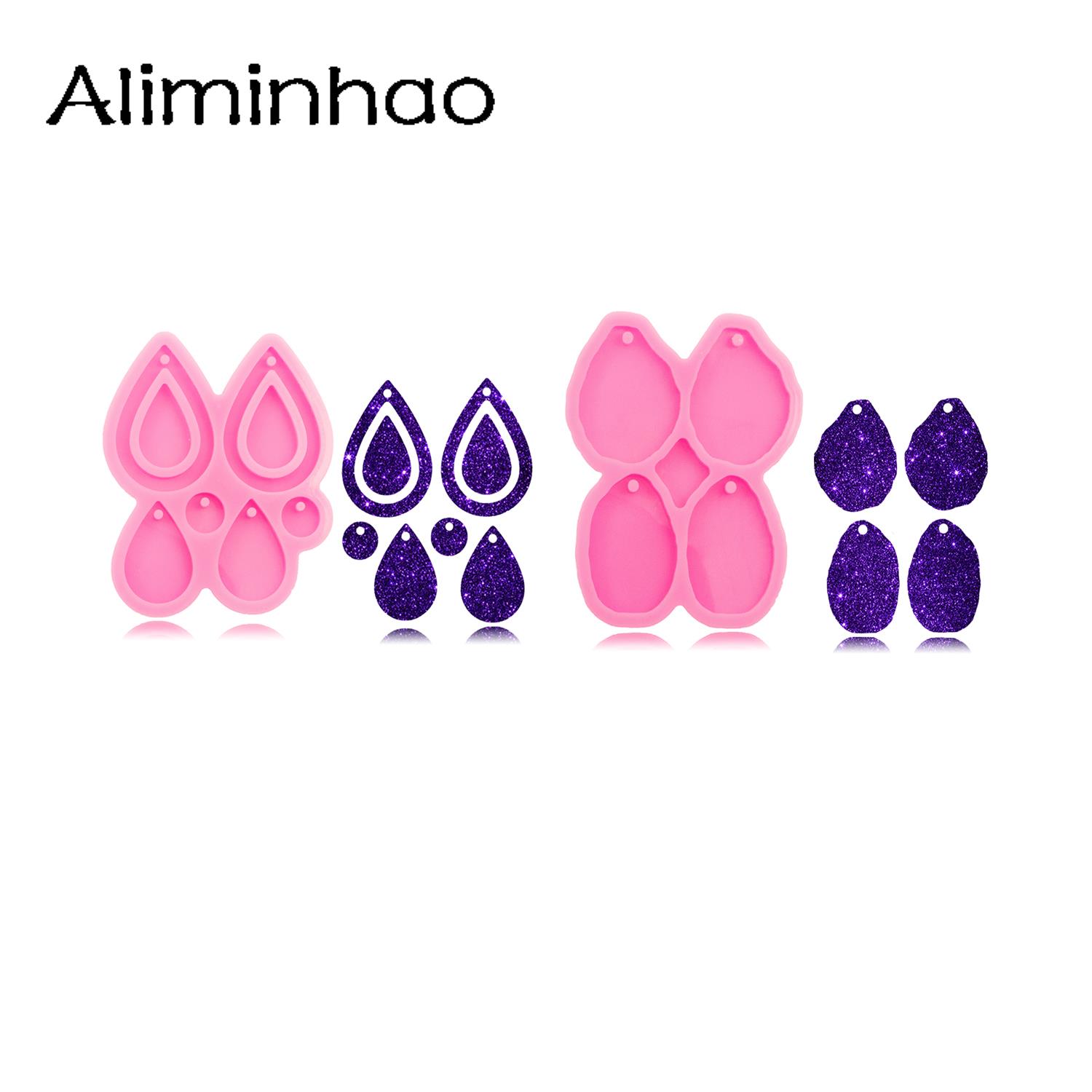 Geode Mold Silicone - DY1085 блестящие формы Geodes с неровными