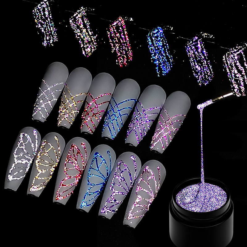 Resin Glitter Pack - Набор из 6 гель-лаков для ногтей