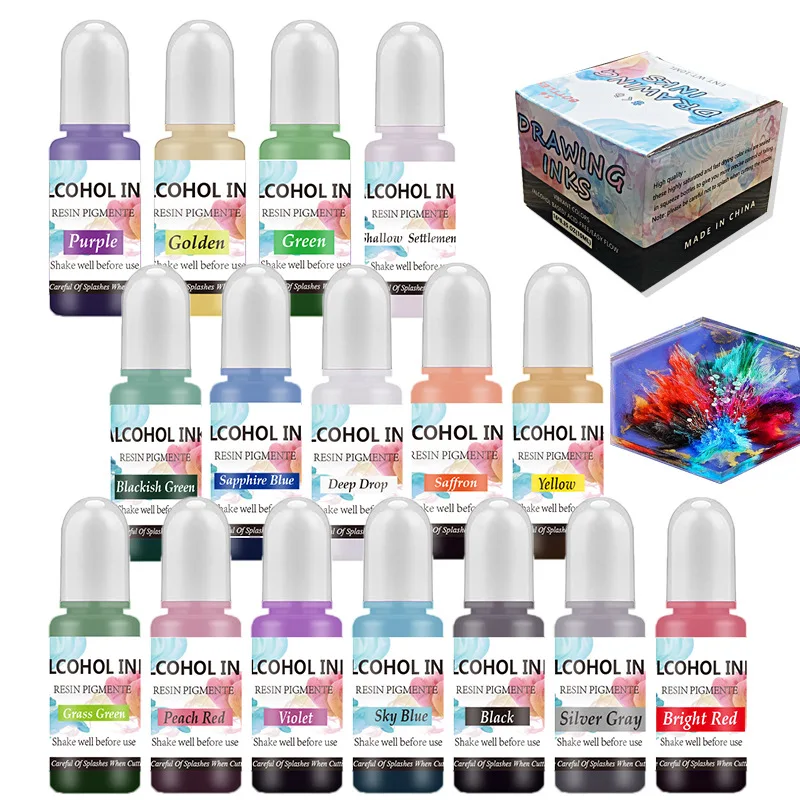 Epoxy Uv Resin Kit - Набор цветных пигментов для эпоксидной смолы,