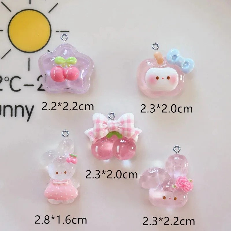 Resin Crafts Diy - 10 шт. милых подвесок из смолы