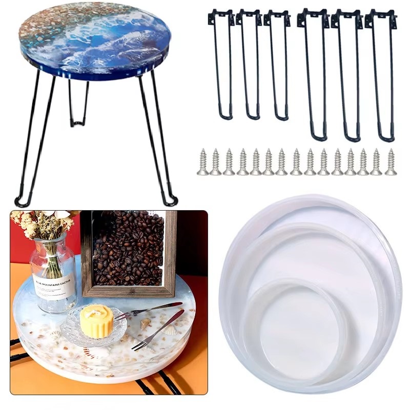 Coaster Mold Round - Большой круглый поднос, форма для УФ-смолы,