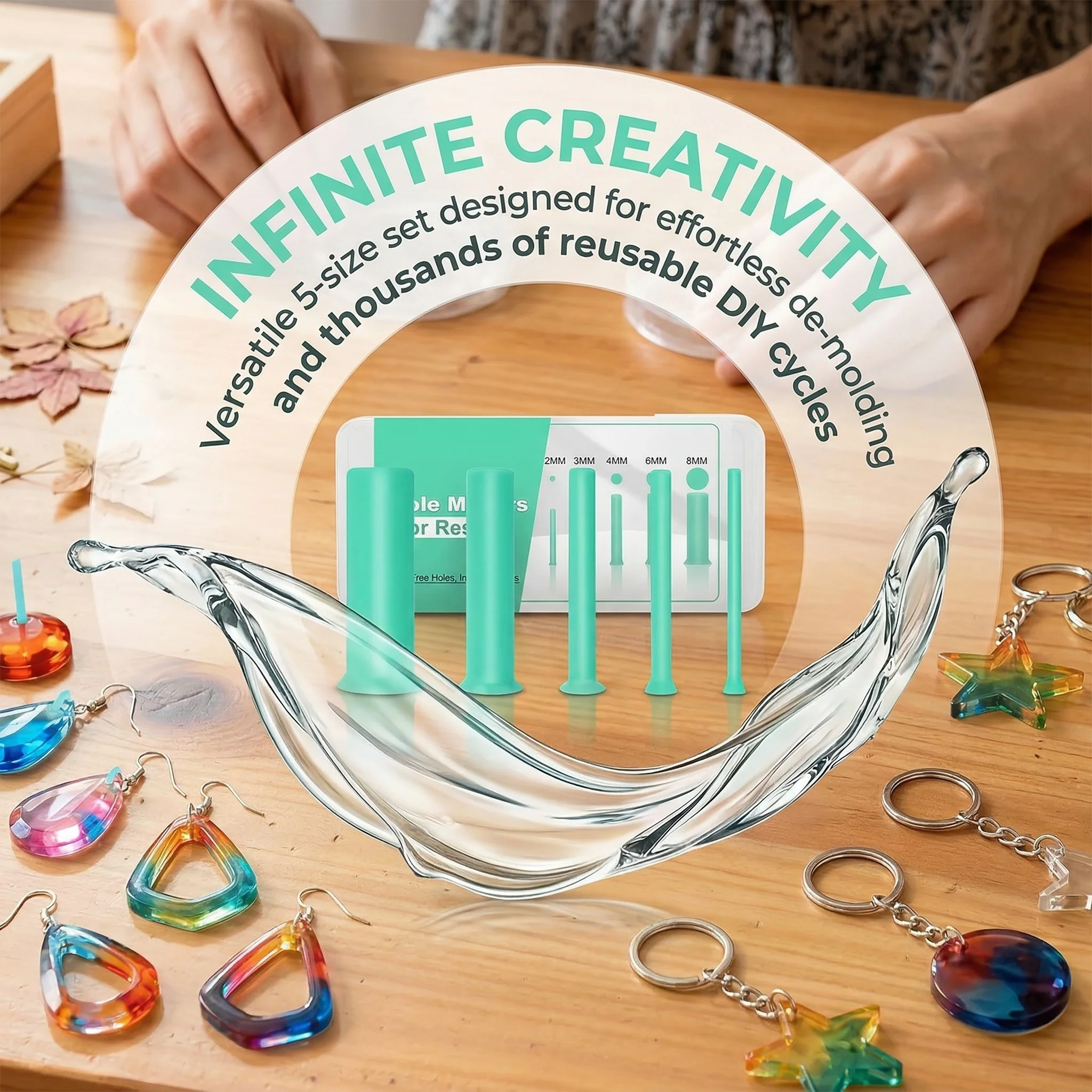 Epoxy Uv Resin Kit - Набор для вырезания отверстий из смолы,