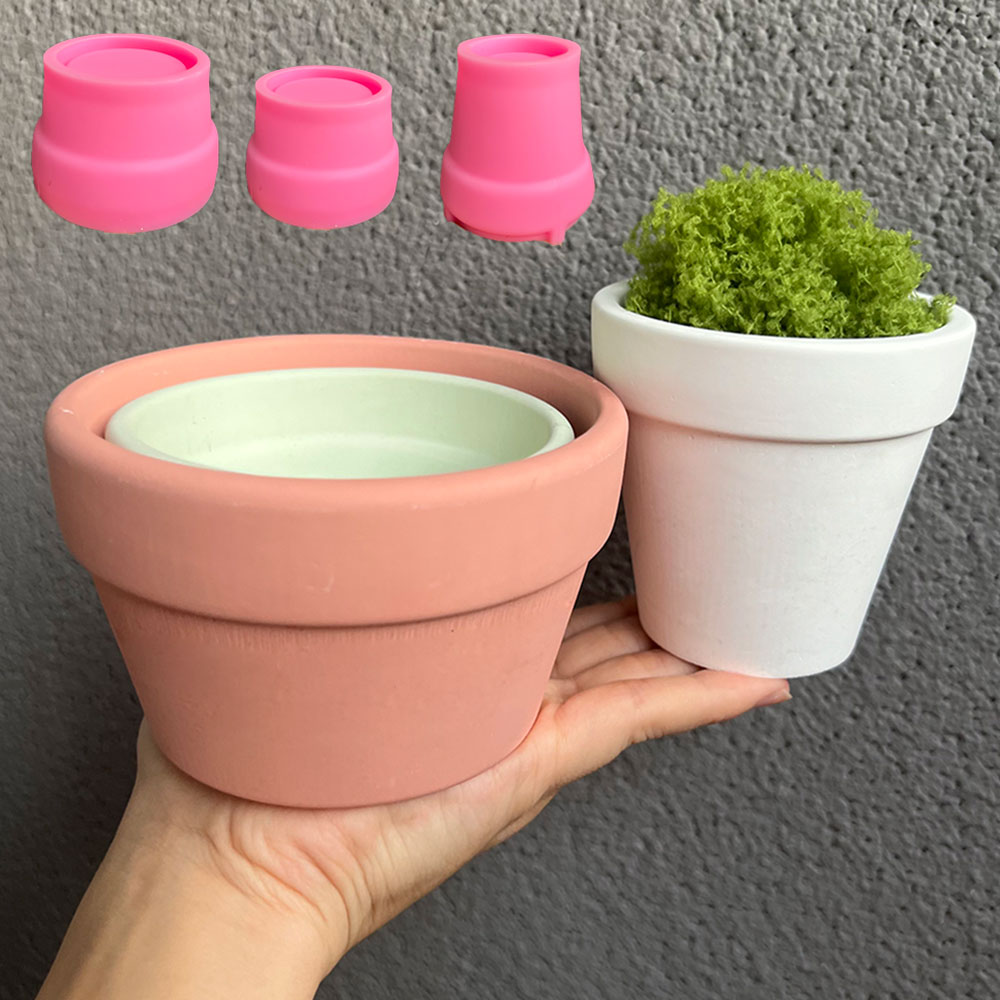 Coaster Mold Round - Большая силиконовая форма для бетонных растений,