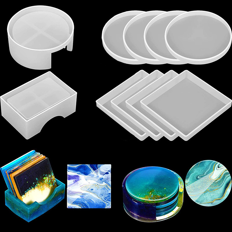 5 шт./компл. подставки для чаш – обзор и цена Coaster Mold Round