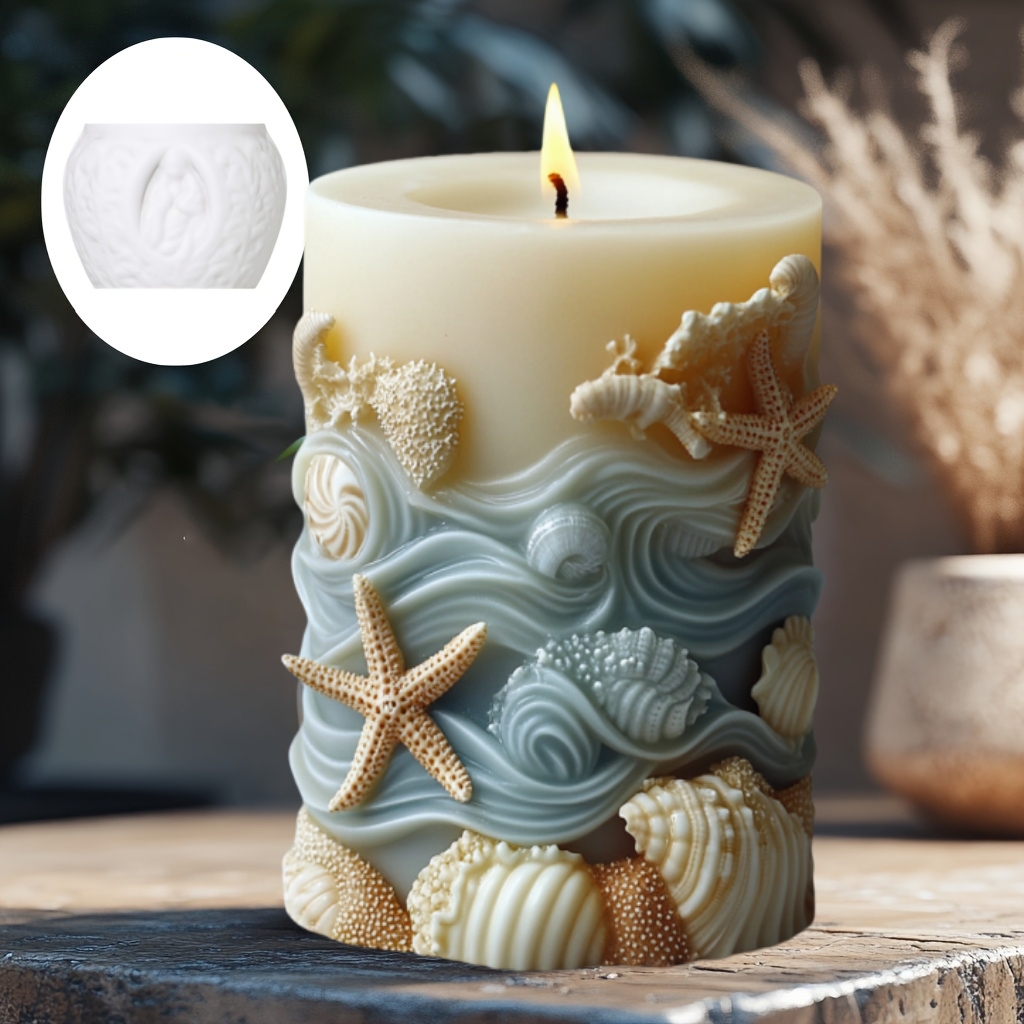 DIY рельефная цилиндрическая с – обзор и цена Resin Ocean Wave Mold