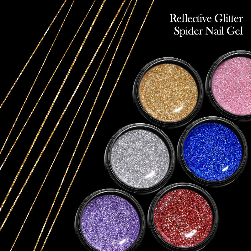 Набор из 6 гель-лаков для ногт – обзор и цена Resin Glitter Pack
