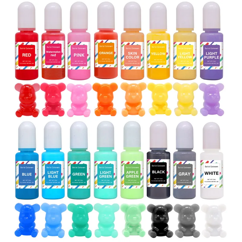 Набор цветных пигментов для эп – обзор и цена Epoxy Uv Resin Kit