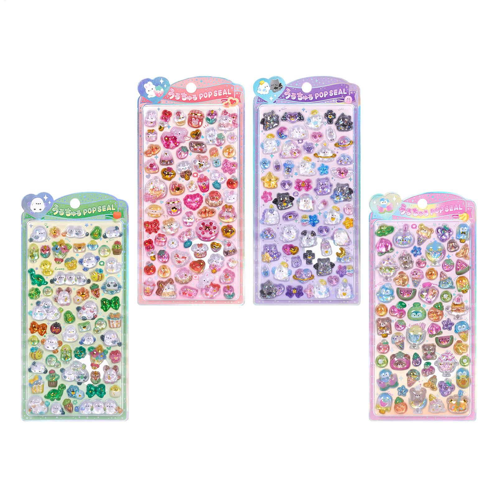 Милый набор наклеек, 3D блестя – обзор и цена Resin Glitter Pack