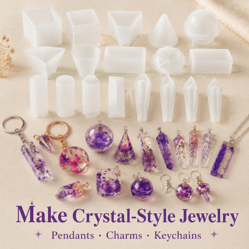Набор из 15 силиконовых форм д – обзор и цена Resin Jewelry Kit