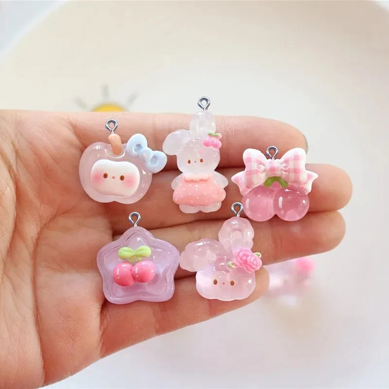 10 шт. милых подвесок из смолы – обзор и цена Resin Crafts Diy