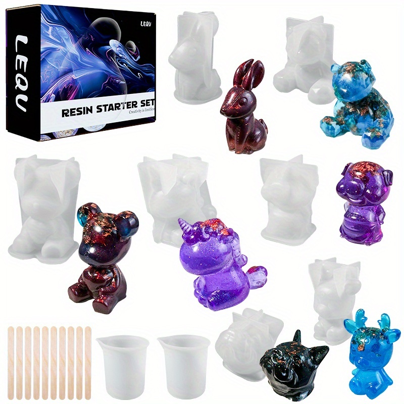 Набор из 19 форм для литья смо – обзор и цена Resin Jewelry Kit