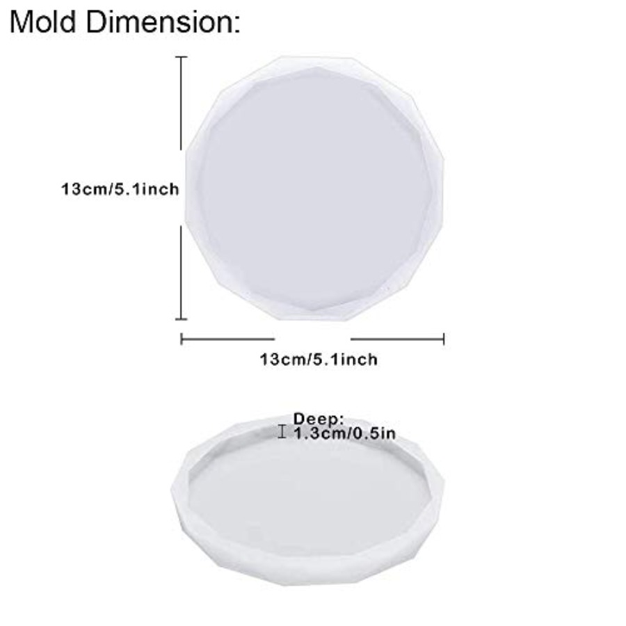 Набор из 4 форм для подставок  – обзор и цена Geode Mold Silicone