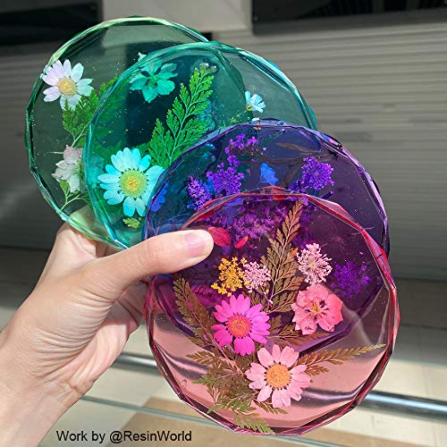 Набор из 4 форм для подставок  – обзор и цена Geode Mold Silicone