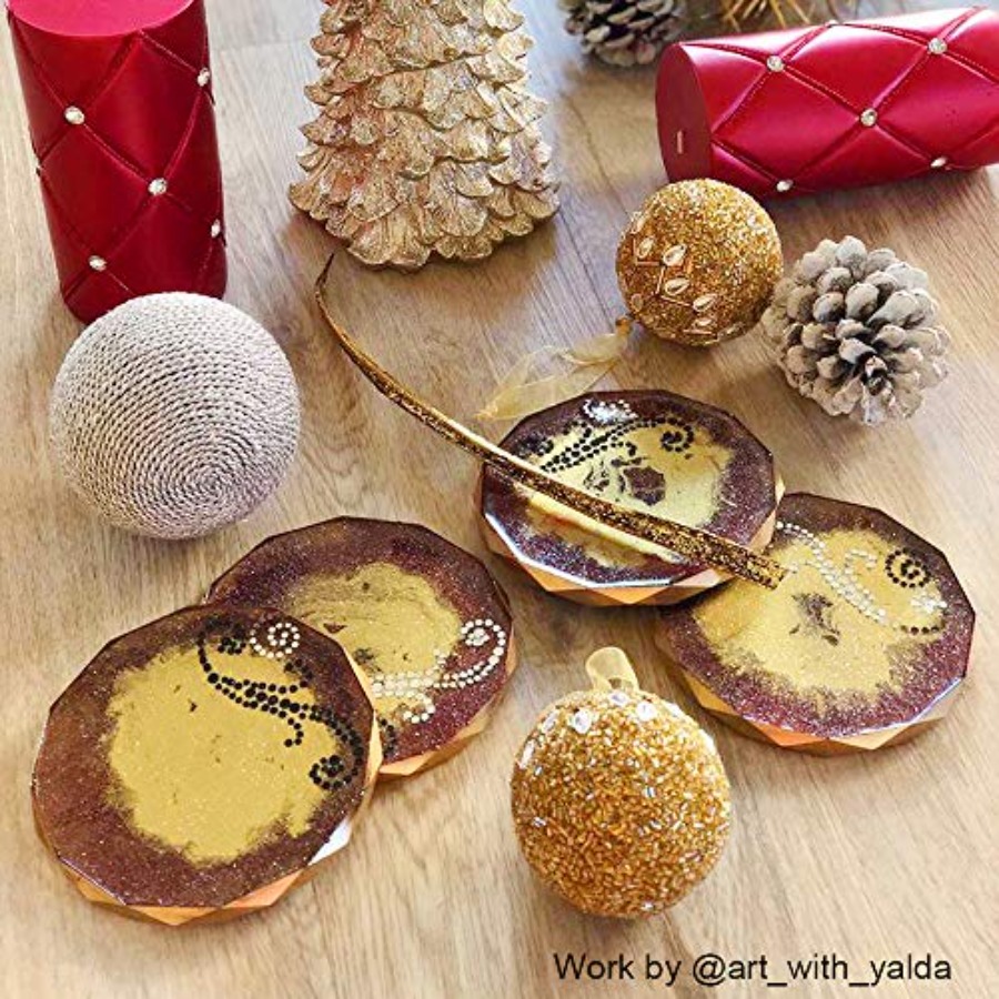 Набор из 4 форм для подставок  – обзор и цена Geode Mold Silicone