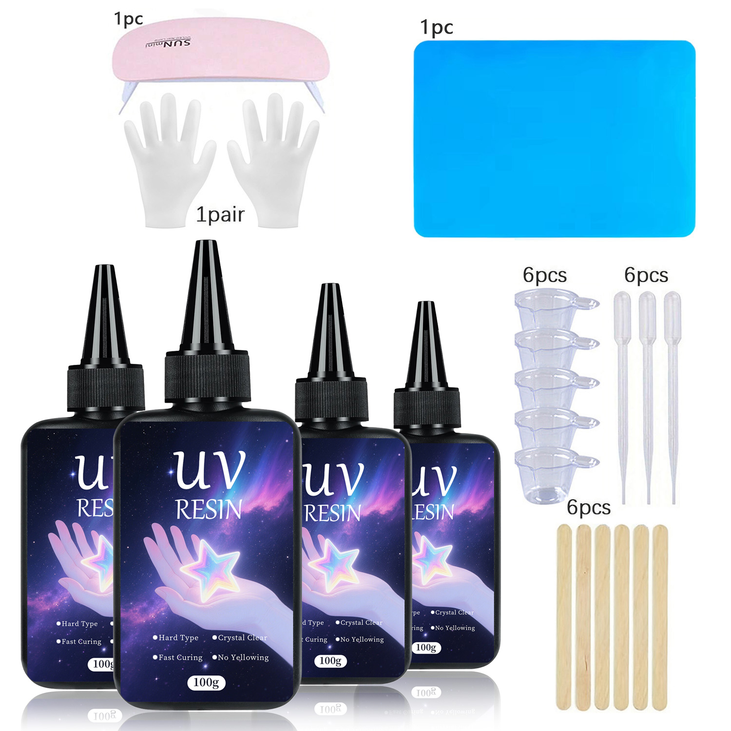 Набор УФ-смолы с инструментами – обзор и цена Epoxy Uv Resin Kit